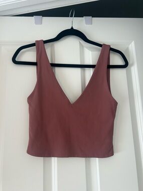 Babaton V-Neck Cropped Camisole - Dusty Mauve